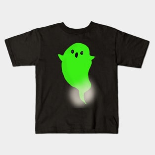 Cute little ghost on Halloween Kids T-Shirt